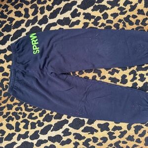 SPRM Navy Joggers with Green Accents